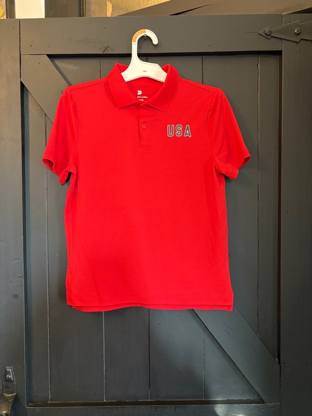 all in motion Bright Red Performance Top